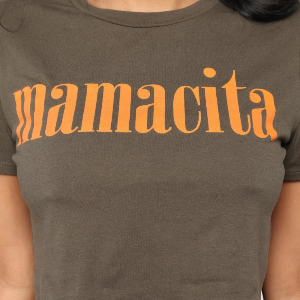 Olive Mamacita Crop Top.